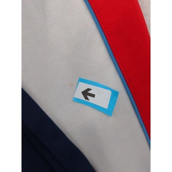 Fila Women's Red, White, and Navy Bomber Jacket - Picture 4 of 9